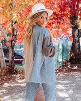 Garwood Colorblock Corduroy Shacket Ins Street